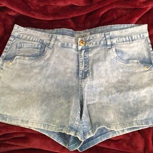 Denim shorts